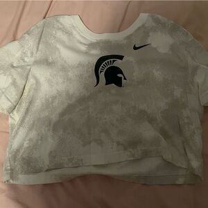 Nike Kids Cream and Gray Shorts